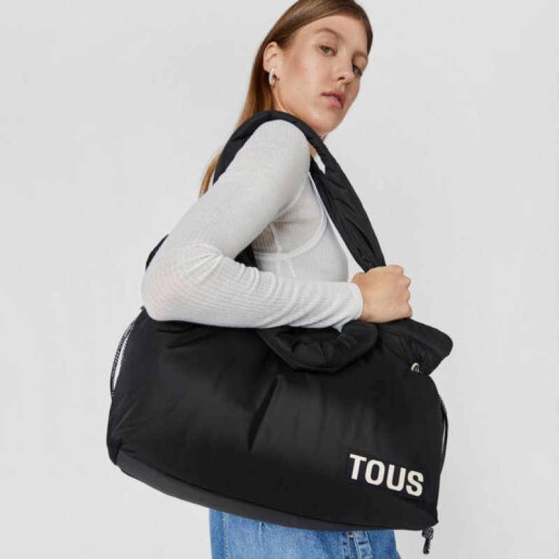 Tote Tous Large Carol Soft Černé | CZ-RKYDCP856