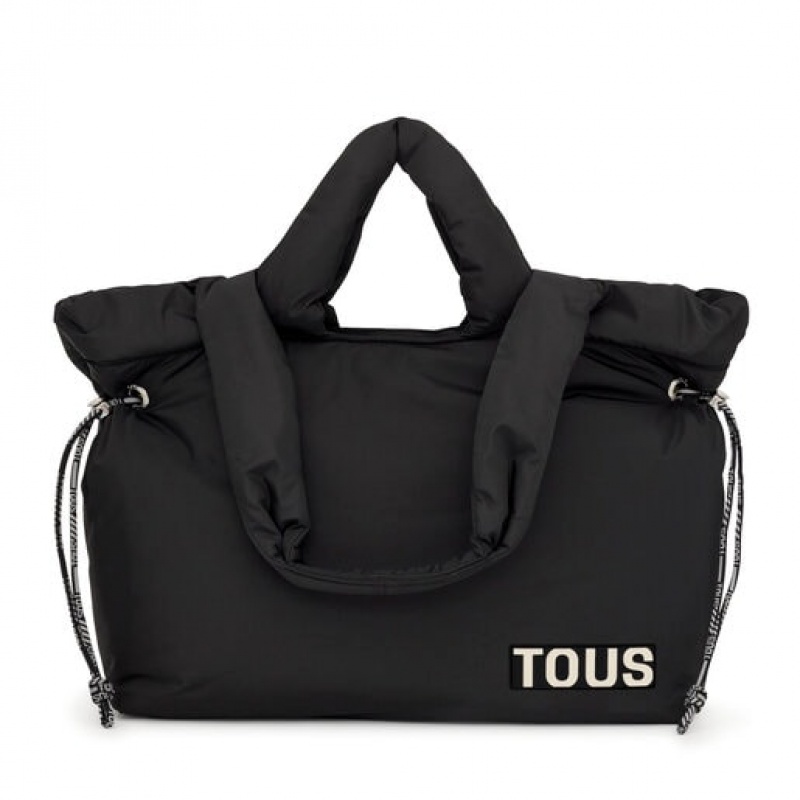 Tote Tous Large Carol Soft Černé | CZ-RKYDCP856