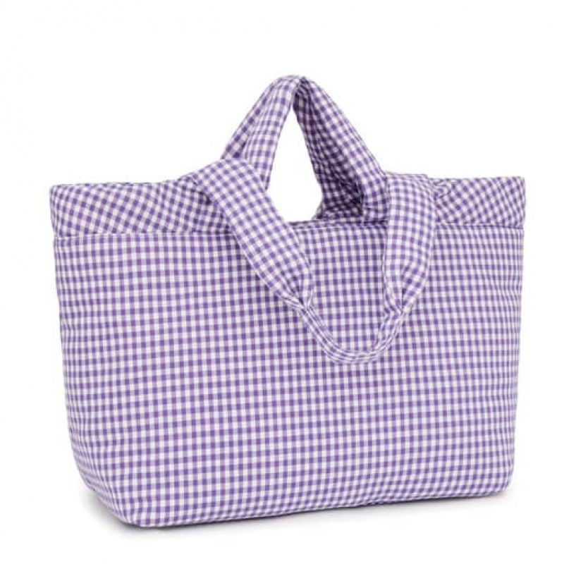 Tote Tous Large Carol Vichy Fialové | CZ-PMOVNB523