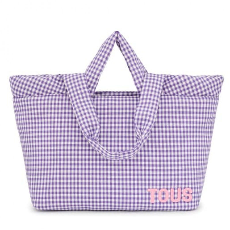 Tote Tous Large Carol Vichy Fialové | CZ-PMOVNB523