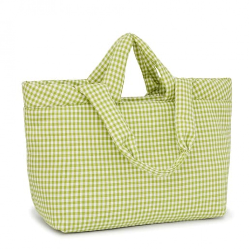 Tote Tous Large Carol Vichy Zelene | CZ-YHQOSK651