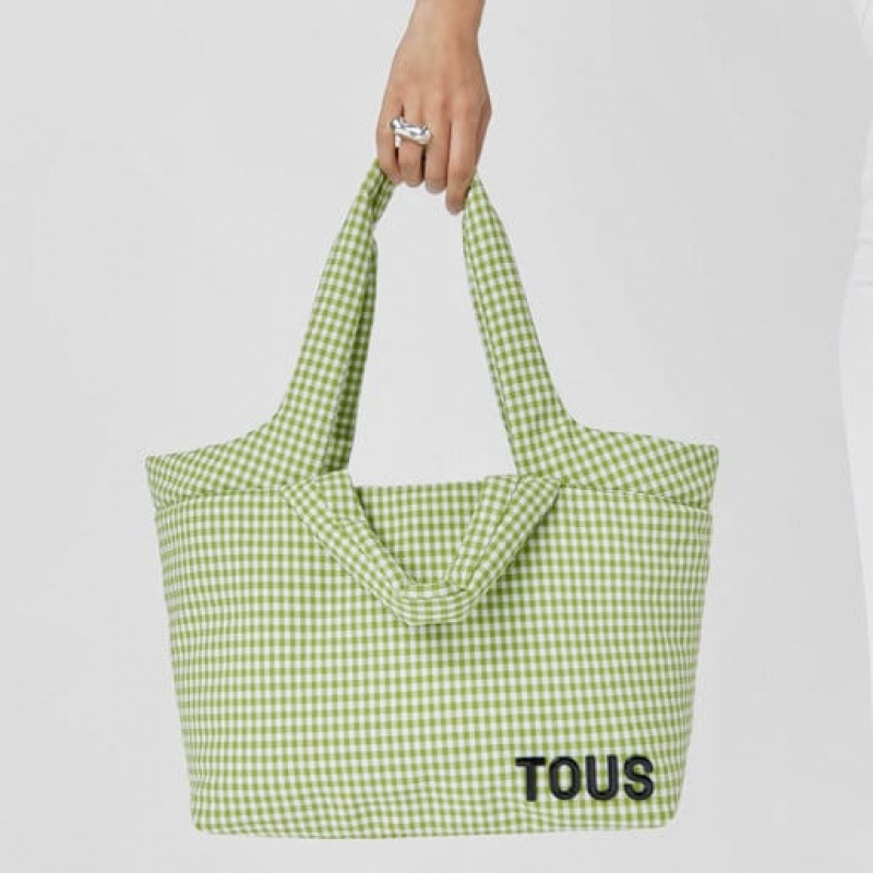 Tote Tous Large Carol Vichy Zelene | CZ-YHQOSK651