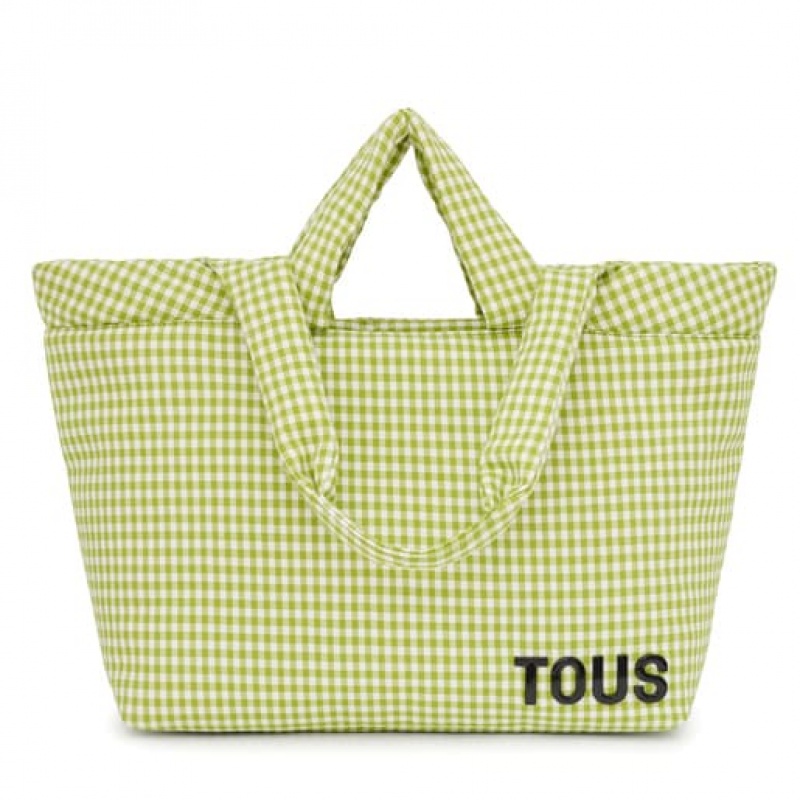 Tote Tous Large Carol Vichy Zelene | CZ-YHQOSK651