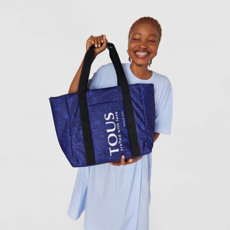 Tote Tous Large Nylon Kaos Mini Evolution Fialové | CZ-XGOQPV207