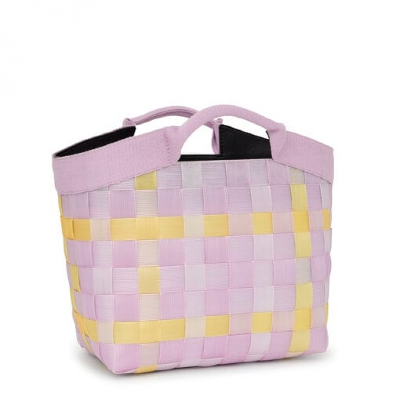 Tote Tous Medium Basket Balloon Cesta Fialové Žluté | CZ-MTHGZK869