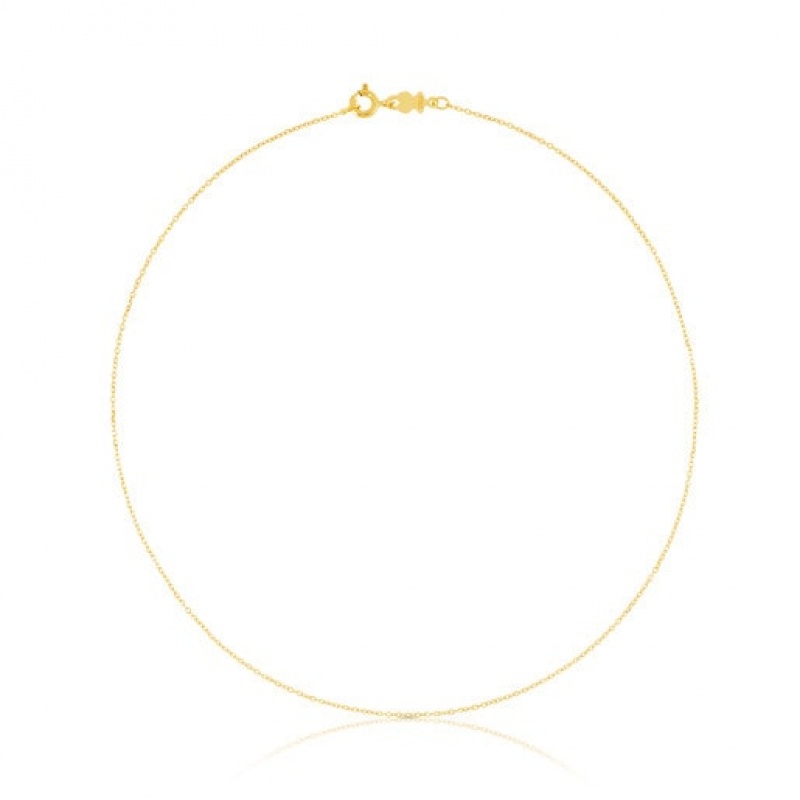 Řetízkový Popruh Tous 40 cm Choker With Small Rings Zlaté | CZ-KWIODS491