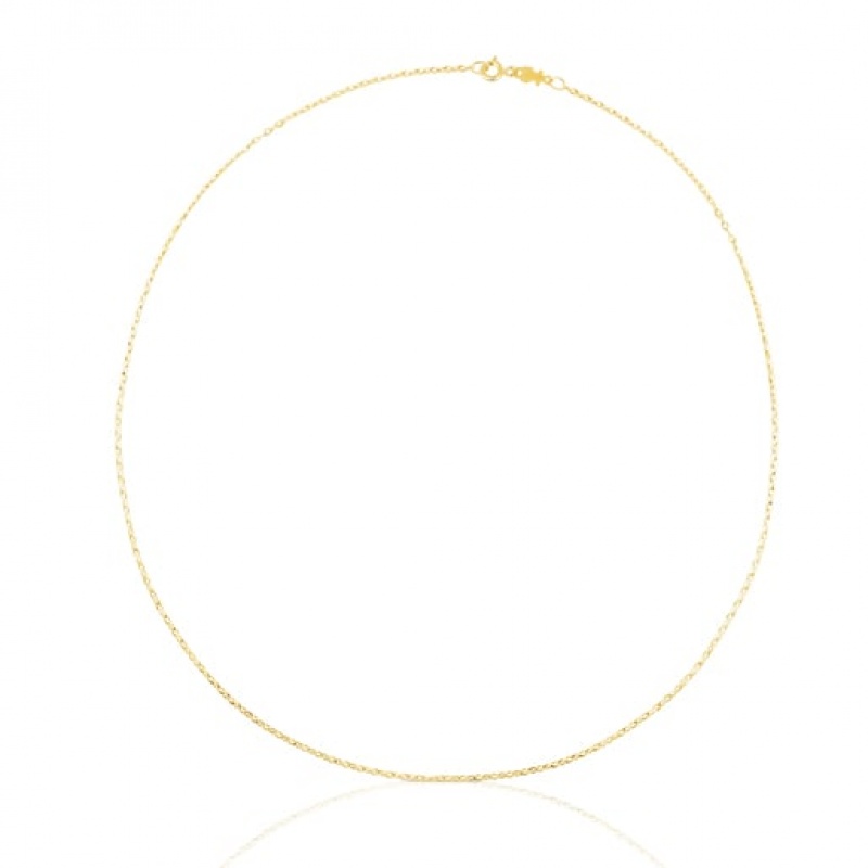 Řetízkový Popruh Tous 45 cm Choker With Oval Rings Zlaté | CZ-MXEVUZ098