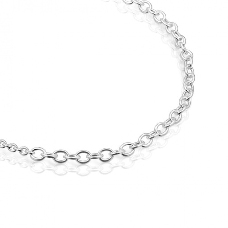 Řetízkový Popruh Tous Calin Choker With Round Rings Stříbrné | CZ-NQEIZF398