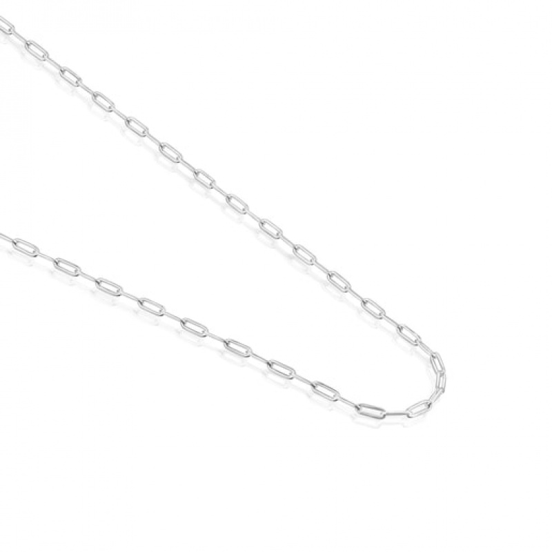 Řetízkový Popruh Tous Choker With Oval Rings 95cm Stříbrné | CZ-LSKZPH946