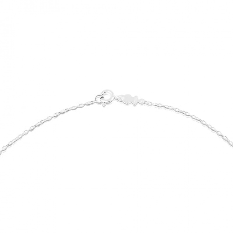 Řetízkový Popruh Tous Choker With Oval Rings 45cm Stříbrné | CZ-ZMBJSU621