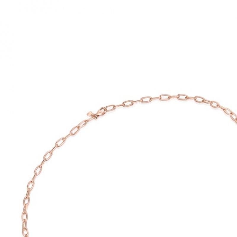 Řetízkový Popruh Tous Oval Choker Zlaté | CZ-HDOGVL918