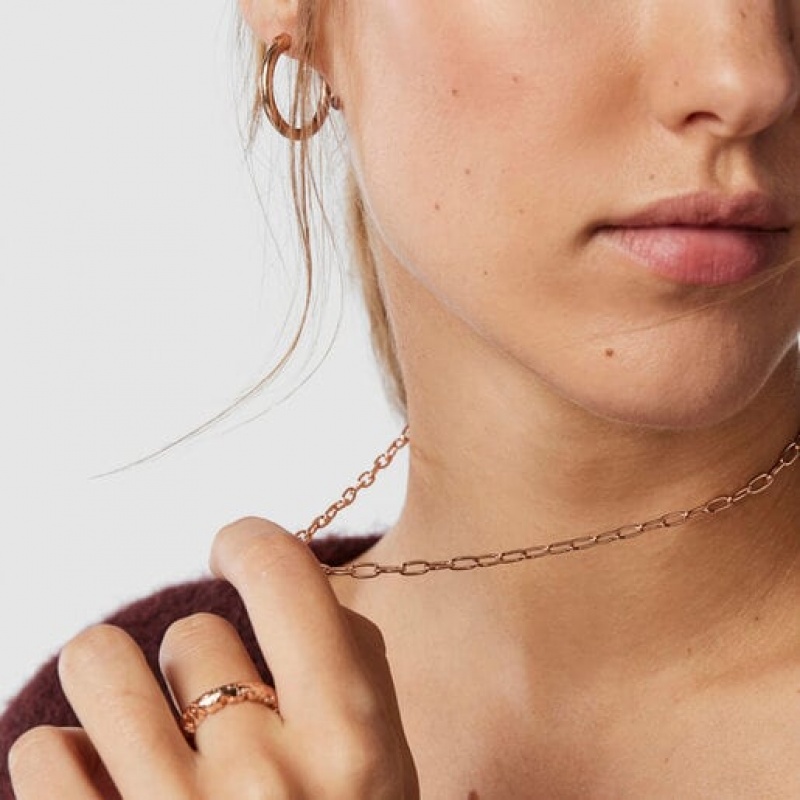 Řetízkový Popruh Tous Oval Choker Zlaté | CZ-HDOGVL918