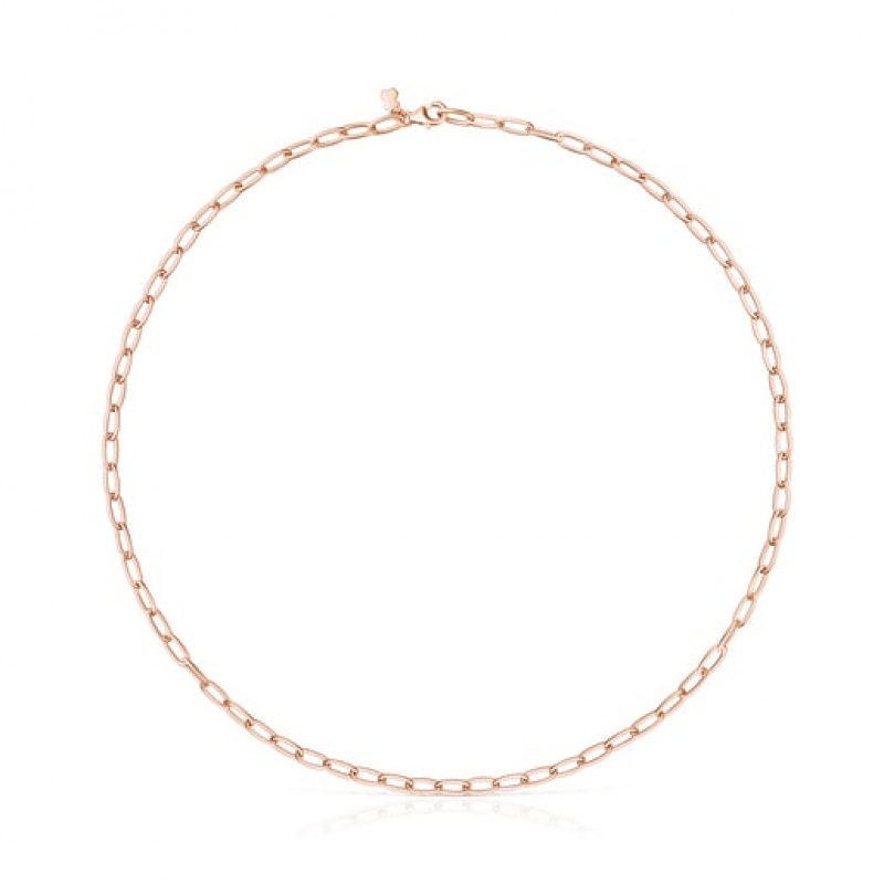 Řetízkový Popruh Tous Oval Choker Zlaté | CZ-HDOGVL918